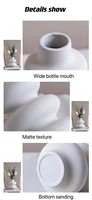 1/2Pcs Ceramic Vase,Off Round Modern Dried Flower Vase,Pampas Flower Boho Home Decor Vase For Centerpiece Wedding Dinner Table 14