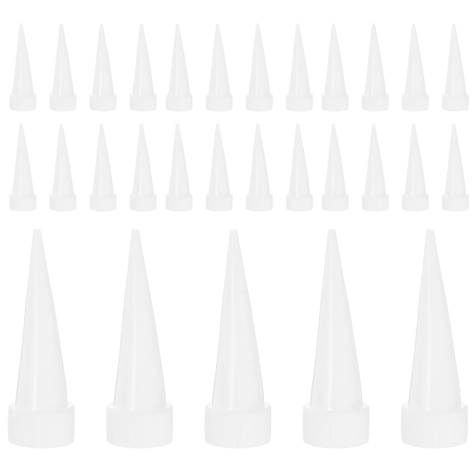 Set di ugelli per mastice da 100 pezzi Uso versatile Spazi stretti Applicazione precisa della colla Strumenti per calafataggio Kit di strumenti per calafataggio colla