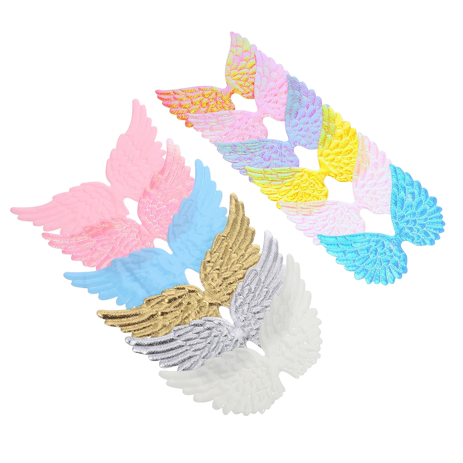

24Pcs Party Decor Wing Embossed Applique Patches Variety of Designs for DIY Costume Backpack Accessories Craft Decor Repair