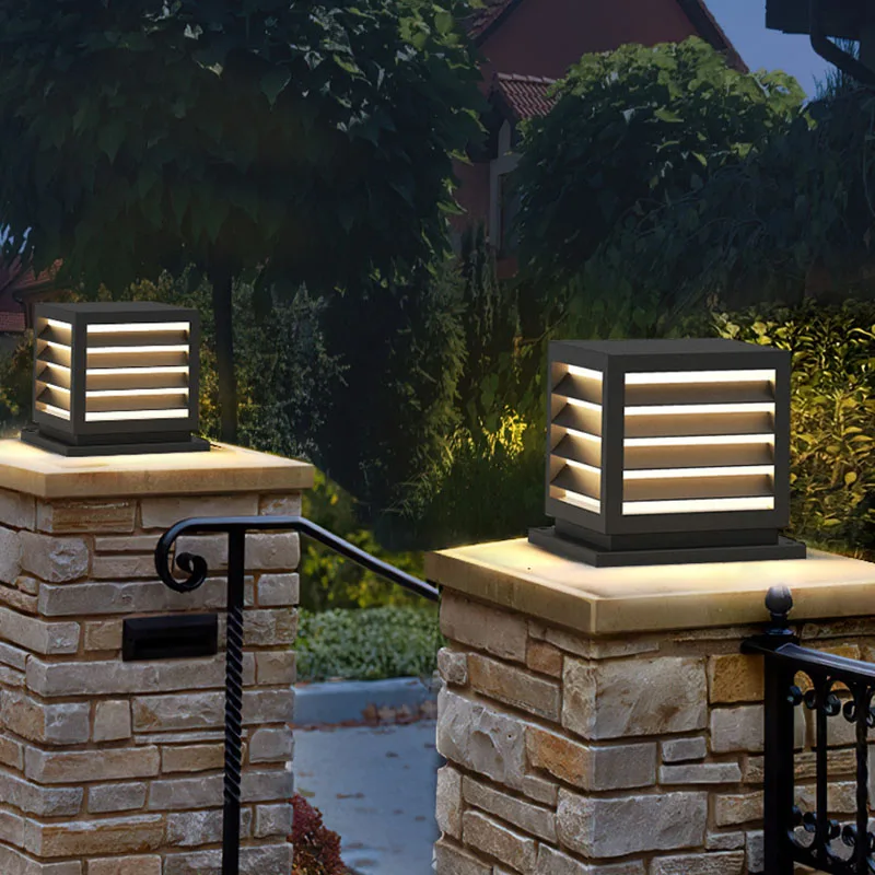 

Modern Outdoor Waterproof IP65 LED Pillar Lawn Light AC85~265V Steet Lamp For Pillar Fence Door Post Courtyard Path Decorate