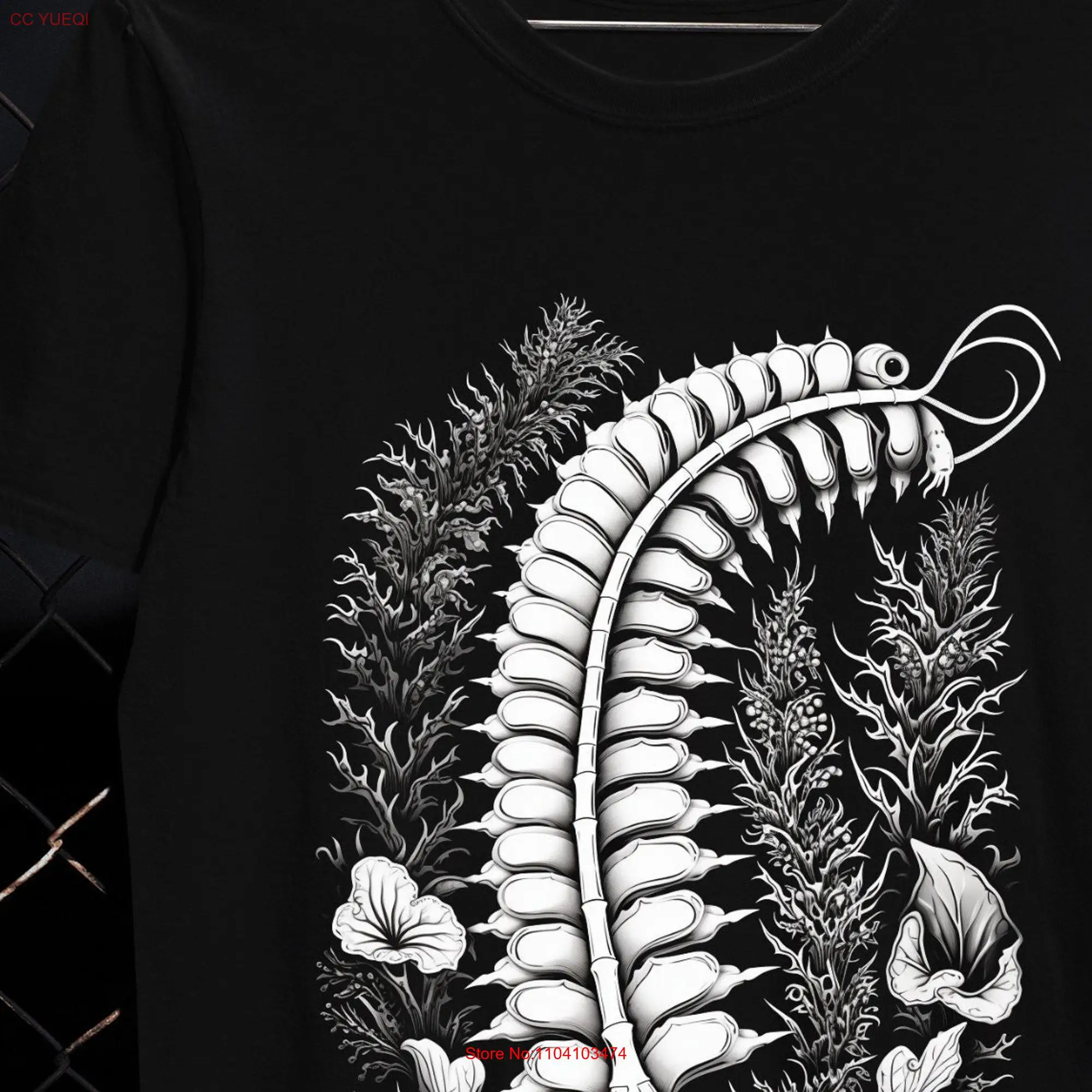 Creepy Centipede T Shirt Trad Goth Pastel Whimsigoth Weirdcore InsecT Clothes Alt Clothing long or short sleeves