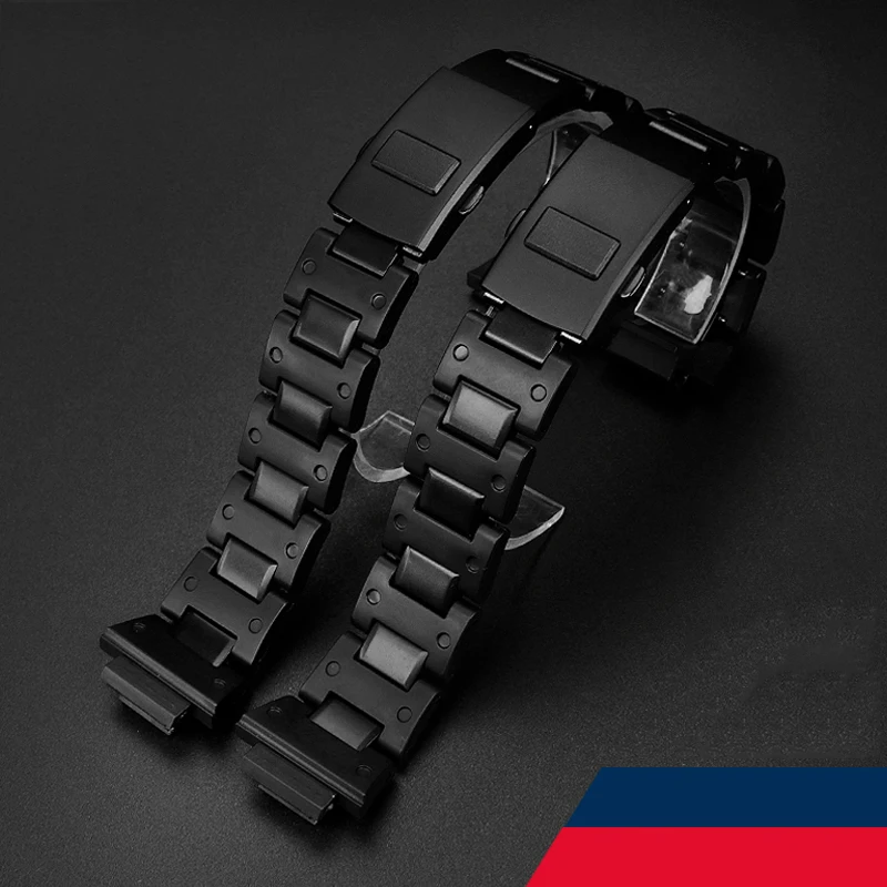 Black plastic steel watchband High quality men's watch strap For Casio G-SHOCK DW5600 GW-M5610 GA-2100 DW-6900 series Bracelet