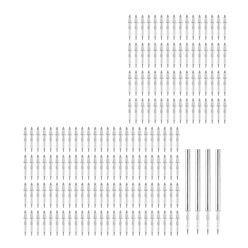 

400pcs Steel Nails, Double-Headed Nails, Seamless Nail with Double-Headed Base Thread,Concrete Nails, Skirting Boards