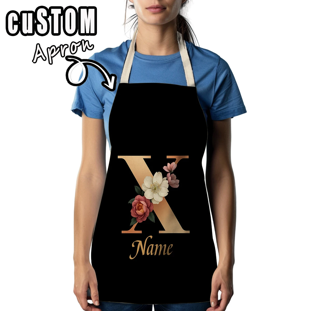 

Фартук с персонализированным текстом на заказ X Фартуки ручной работы Фартук для выпечки Кухонный фартук Веселые кухонные фартуки из полиэстера