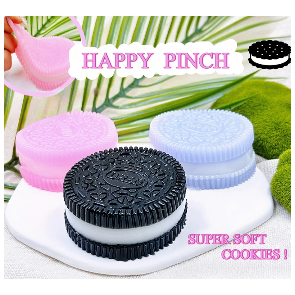 

Мягкие и милые имитационные печенье снимают стресс, тревогу, устойчивые к давлению, игрушки для рук и ног, подарок, оптовая продажа