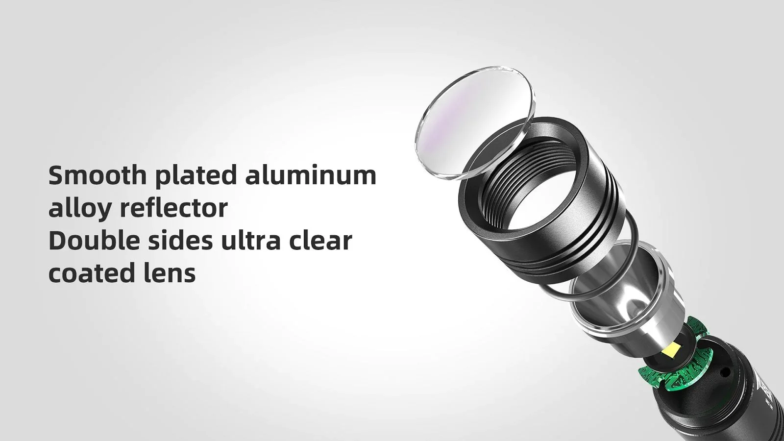 WUBEN L50 EDC-Taschenlampe, 1200 Lumen, wiederaufladbar, tragbar, wasserdicht, Taschenlampe mit 18650-Akku, für Outdoor-Camping, Jagdlicht – Detail 7