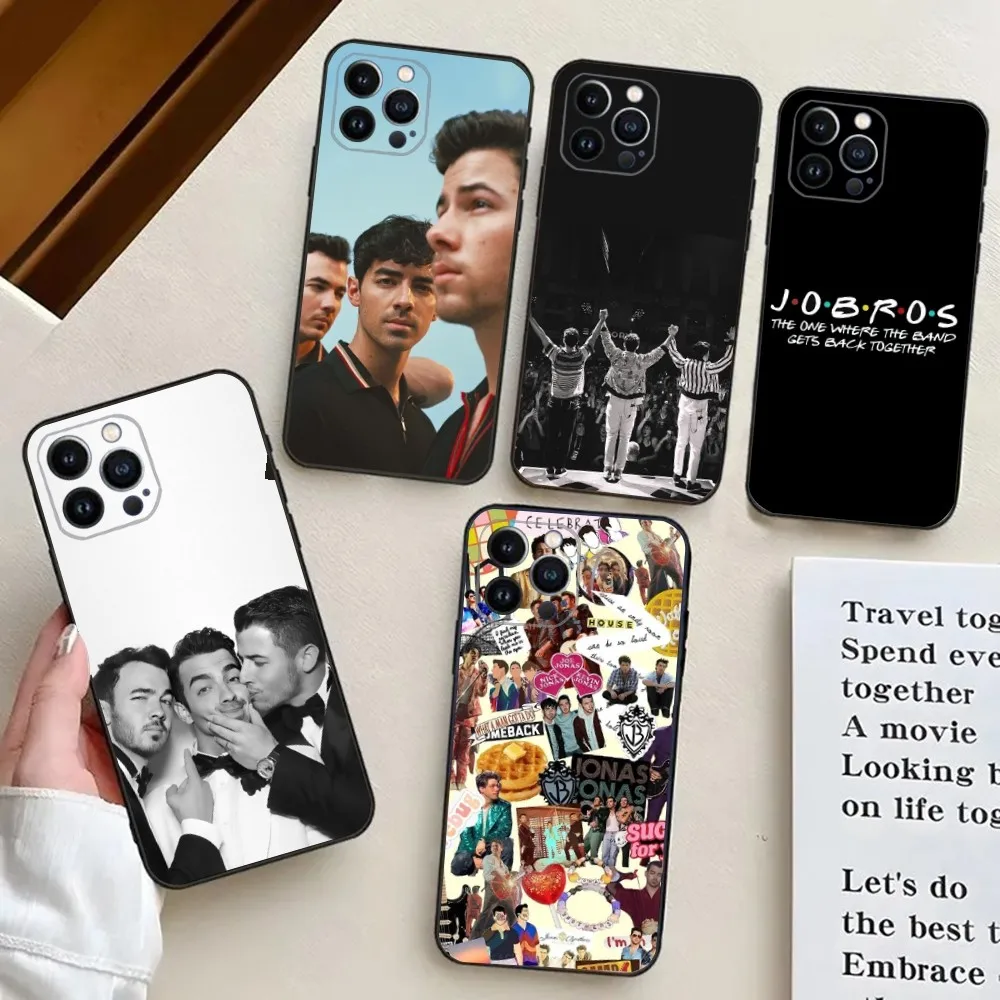 Band J-Jonas B-Brothers  Phone Case For iPhone 15,14,13,12,11,Plus,Pro Max,XS,X,XR,SE,Mini,8,7 Soft Silicone Cover