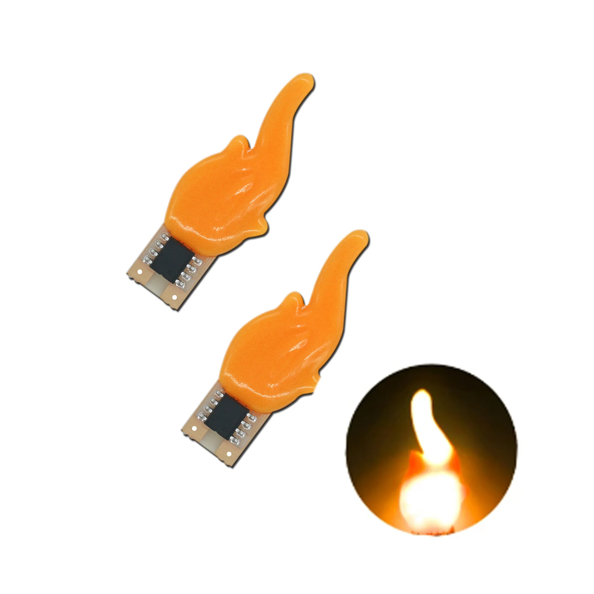 Imagem -02 - Led Cob Flash Candles Edison Filamento Flexível 2200k Diodo Lâmpada Acessórios de Decoração Retro Novo 3v