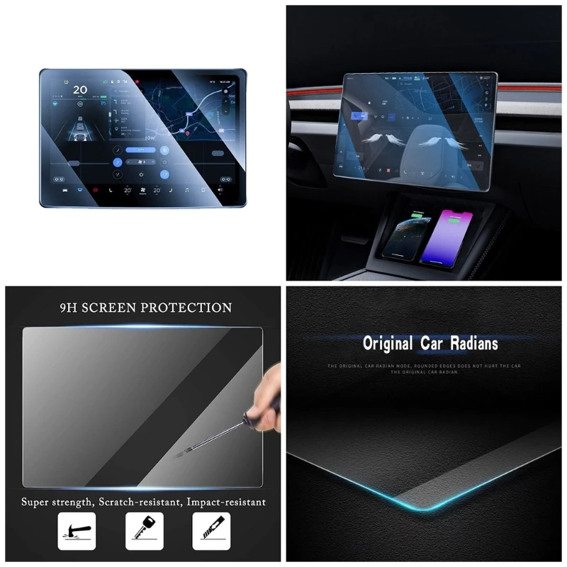 Q39F Tempered Glass Screen Protector For 2024 Navigation Display Screen