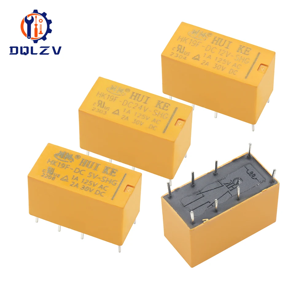 Relais HK19F-DC3V-SHG HK19F-DC5V-SHG HK19F-DC12V-SHG HK19F-DC24V-SHG HK19F-DC24V-SHG HK19F 3V 5V 9V 12V 24V 8PIN 2A Relais – Detail 12
