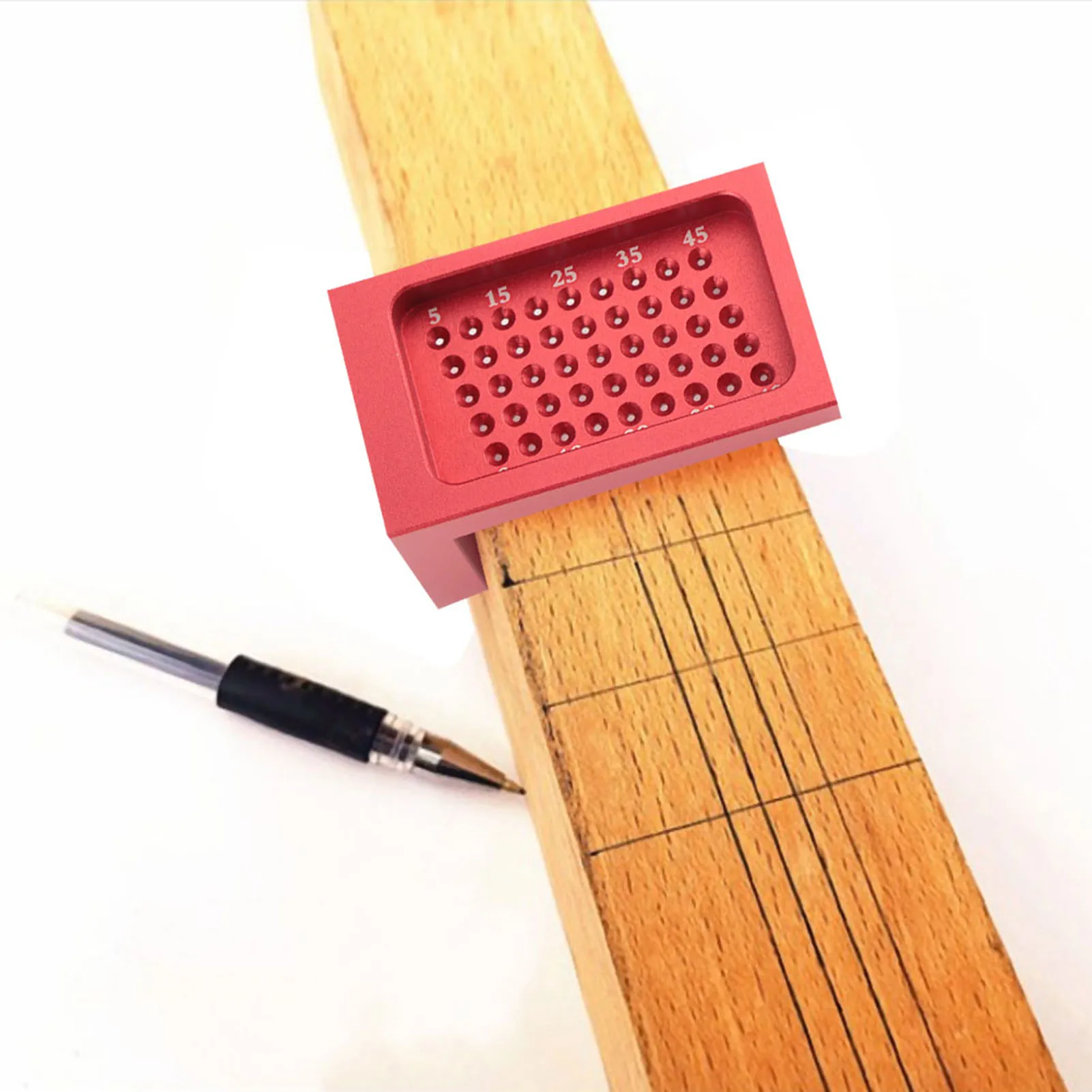 정밀 목공 스크라이브 T자자 알루미늄 미터법 인치 포켓 마킹 게이지 목공 크로스 교정 구멍 스크라이빙 자