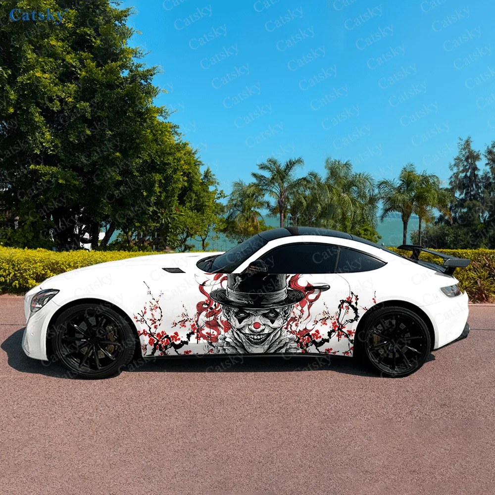 

Скелет Джокер ветка автомобиль виниловые обертывания наклейка самоклеящаяся ПВХ наклейка подходит для грузовиков внедорожник украшения авто аксессуары подарок