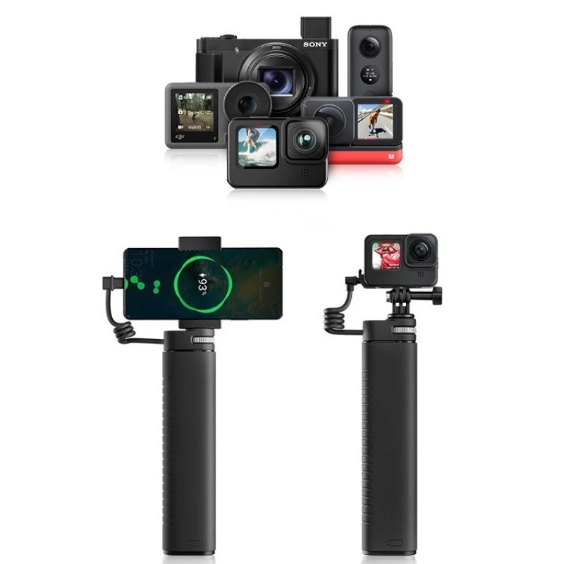 

TE-CSS-001 Sports Camera Charging Selfie Stick Adapt Gopro Handle Extension Stick