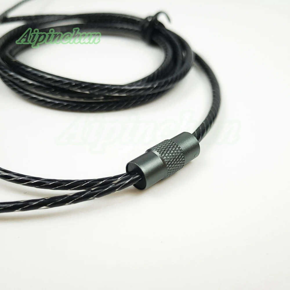 Aipinchun 3.5mm 4-Cực Jack Tai Nghe Tai Nghe DIY Cáp Âm Thanh với Mic Điều Khiển Sửa Chữa Thay Thế Headphone OFC Dây Dây a29