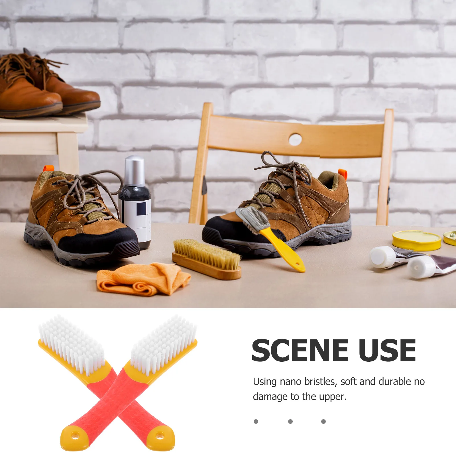 

10 Pcs Shoe Brush Hard Shoes Laundry Cleaning Shine Scrub Brushes Multi-function for Footwear Shampoo