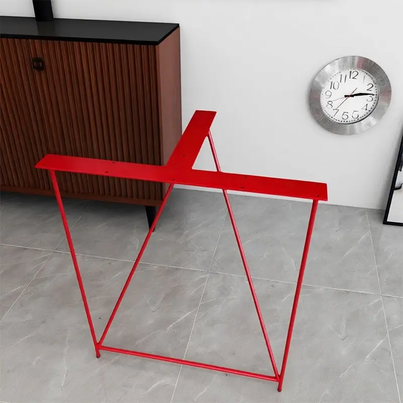 Carbon Steel Table Leg Brackets Thickened Screw Fixing No Shaking Long-term Use Sturdy Computer Office Table Frame