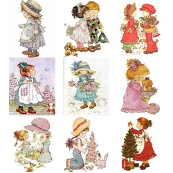 5D Diamond Painting Full Round Drill Cartoon Kid Character Series Diamond Painting Home Decoration Gift Hanging Painting