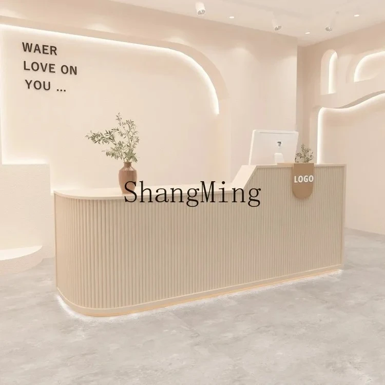 

CL Clothing Store Cashier Counter Simple Restaurant Front Desk Modern Beauty Salon Lacquered Bar Counter Commercial Use