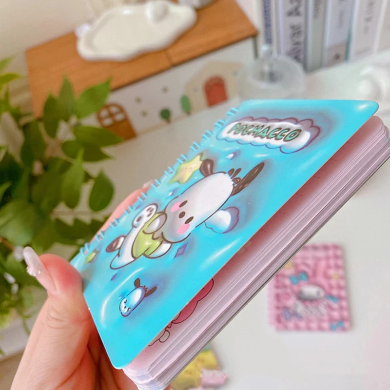 24Pcs Sanrio Notebook Anime Hello Kitty Student Stationery Coil Book Diary Mini Notepad Office School Supplies Kids Gifts