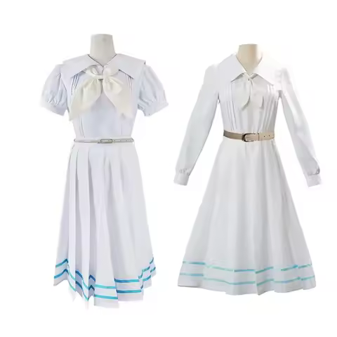 Anime Beastar Cosplay Costume Haru Disguise White Dress for Women Cute Rabbit Lolita Set Girls Uniform Halloween Carnival