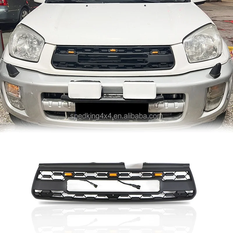 Spedking ABS Front Bumper Grille for Toyota RAV4 2001-2003 Car Grill