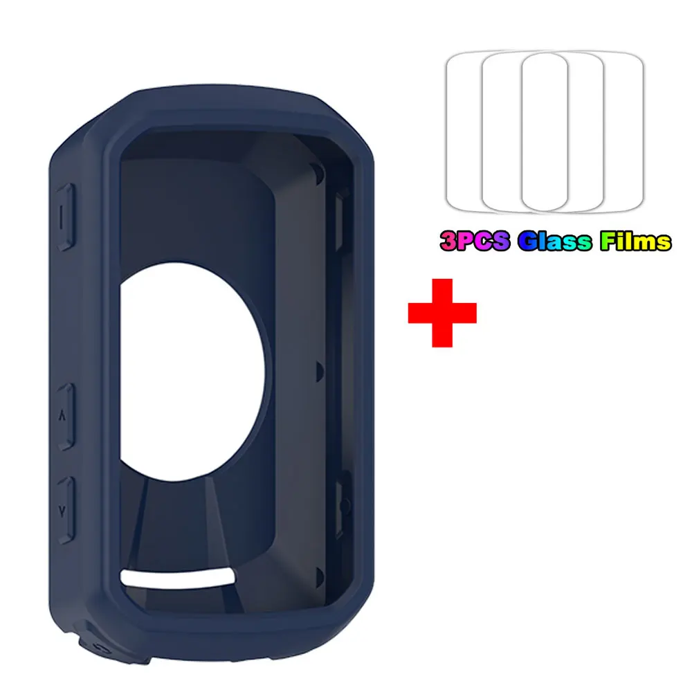 For Garmin Edge 850 550 Protective Case Cover + 2PCS Glass Films