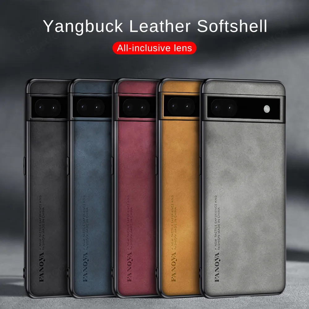 For Google Pixel 9 Pro XL 8a 6 7 8 Case Leather Silicon Cover Pixel6 6A 7A 6Pro Pixel7 Pixel8 7Pro 8Pro Pixel9 Shockproof Fundas