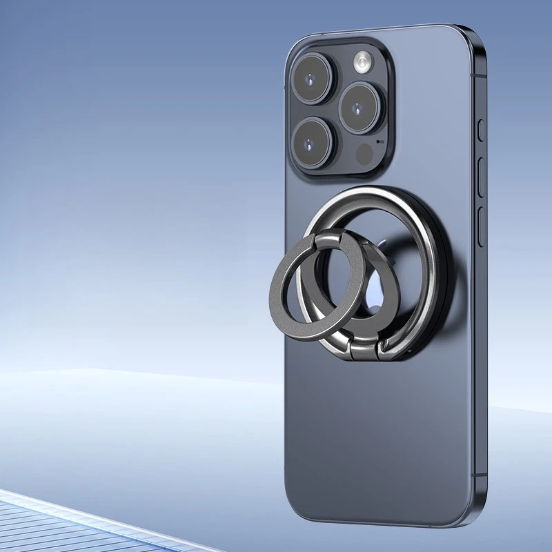 맥세이프 스탠드 링 회전형 휴대폰 홀더 라운드 링 레이지 마그네틱 스탠드 데스크탑 지원용 휴대폰 브래킷