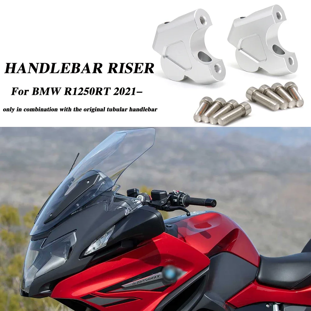 

New A pair Motorcycle FOR BMW R1250RT R 1250 RT r1250rt CNC Aluminum Handlebar Riser Clamp Mount Taper Accessories 2021 2022