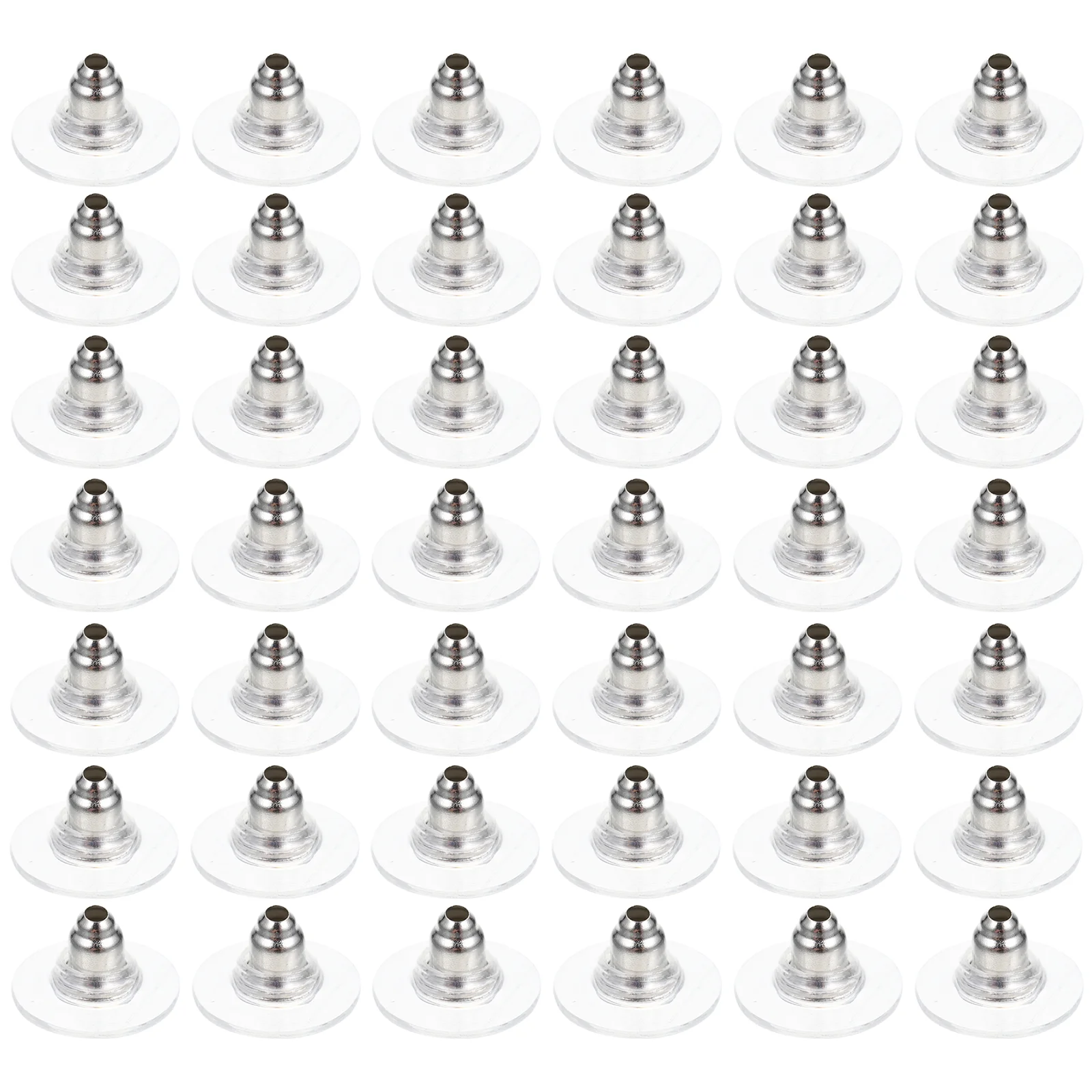 

100 Pcs Stud Plugs Secure Earring Stoppers Backs Simple Finding Alloy Accessories