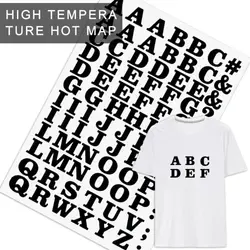 26 Letters Heat Transfers Patches for Clothing Iron on DIY Self Adhesive Appliques Clothing T-Shirt Hat Jeans Jacket Decoration