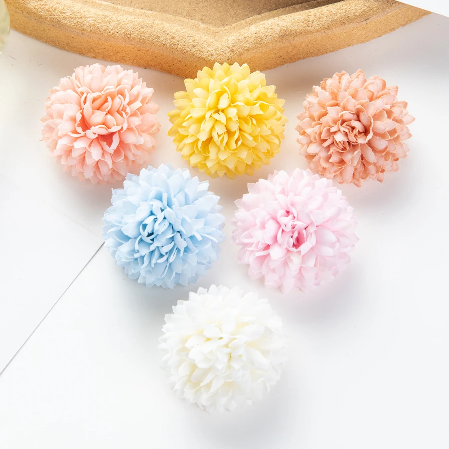 100 Stück Künstliche Blumen für Hochzeit, Garten, Heimdekoration, Party, Weihnachten, Bastelarbeiten, Kranz, Hintergrundwand, Kunstpflanzen, Seidenball-Hortensien – Detail 5