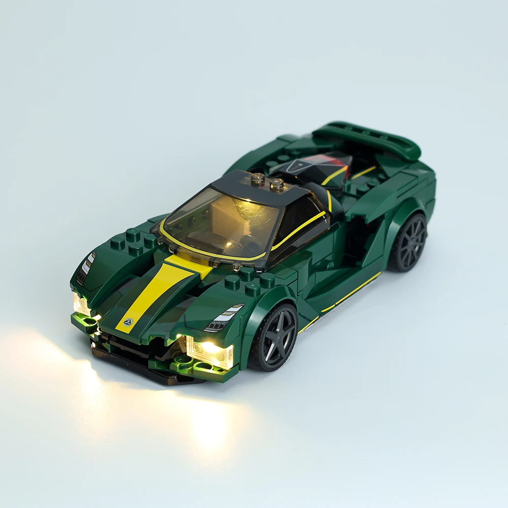 LED Light Kit For Speed Champions 76907 Lotus Evija Collectible DIY Lamp Toys Kids Gift Not Included Block