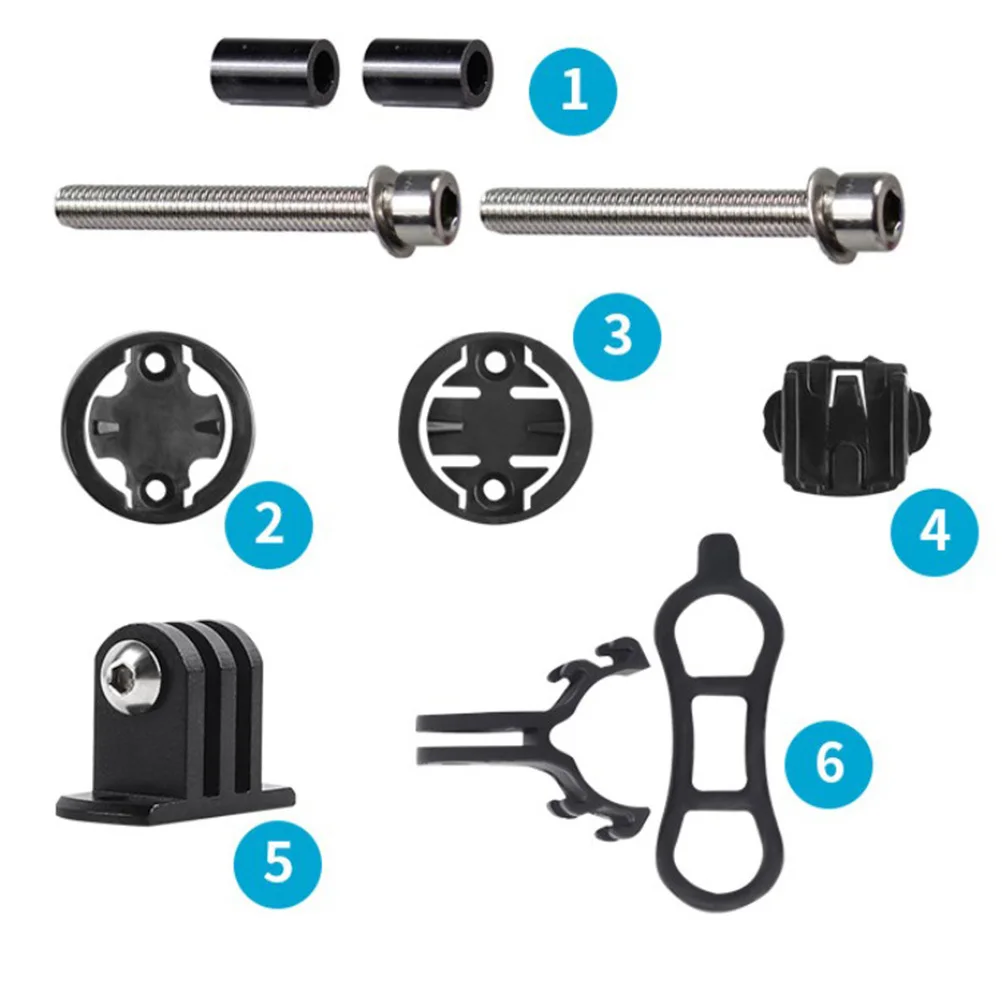 حامل ساعة توقيت باللون الأسود لتركيب الكمبيوتر للدراجة القابلة للطي على الطرق يقلل من سحب الرياح وعرضًا واسعًا، ملحقات أمان لمستلزمات دراجة الطريق #3