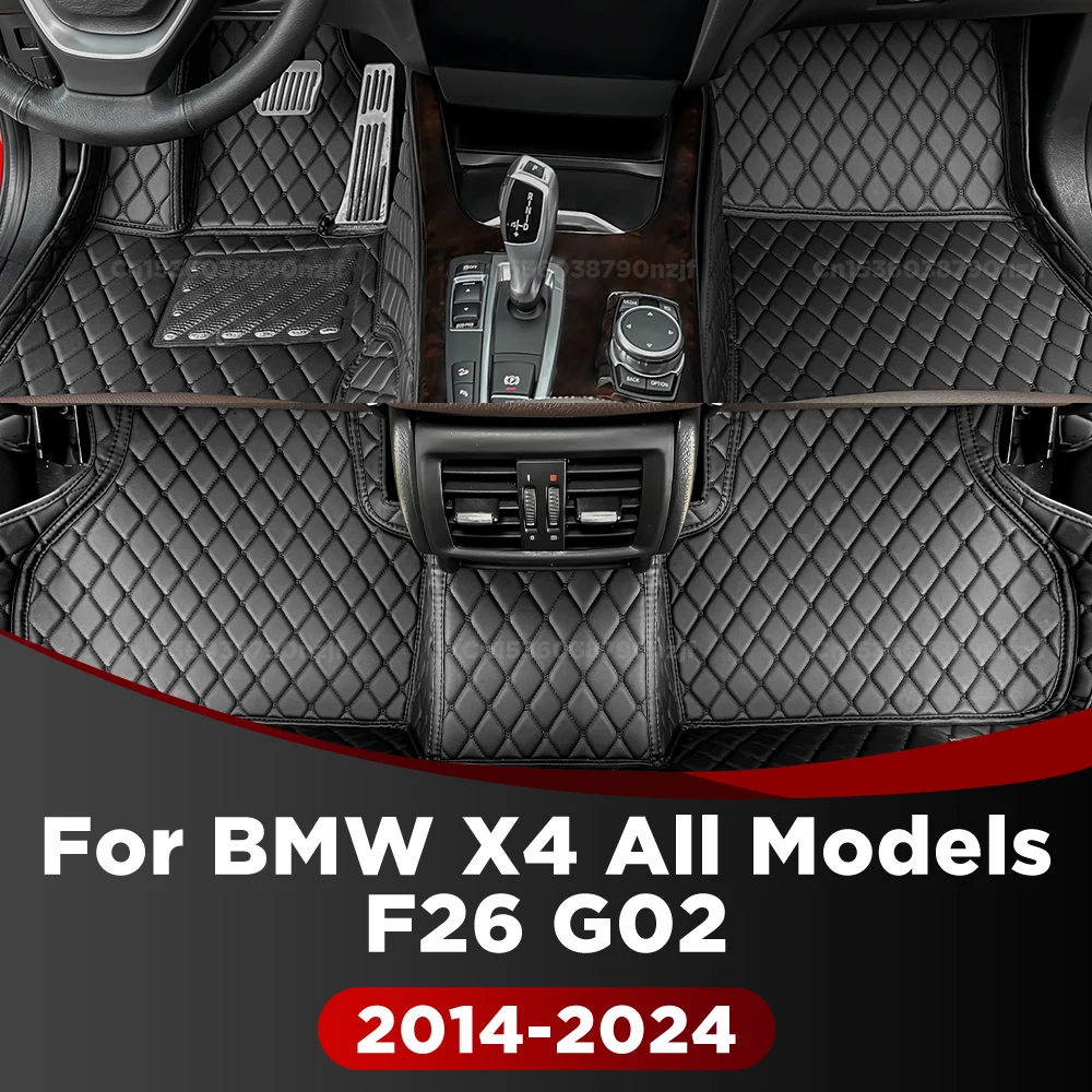 

For BMW X4 All Models F26 G02 2014-2024 Custom Car Floor Mat Automobile Carpet Cover Interior Accessories Protective