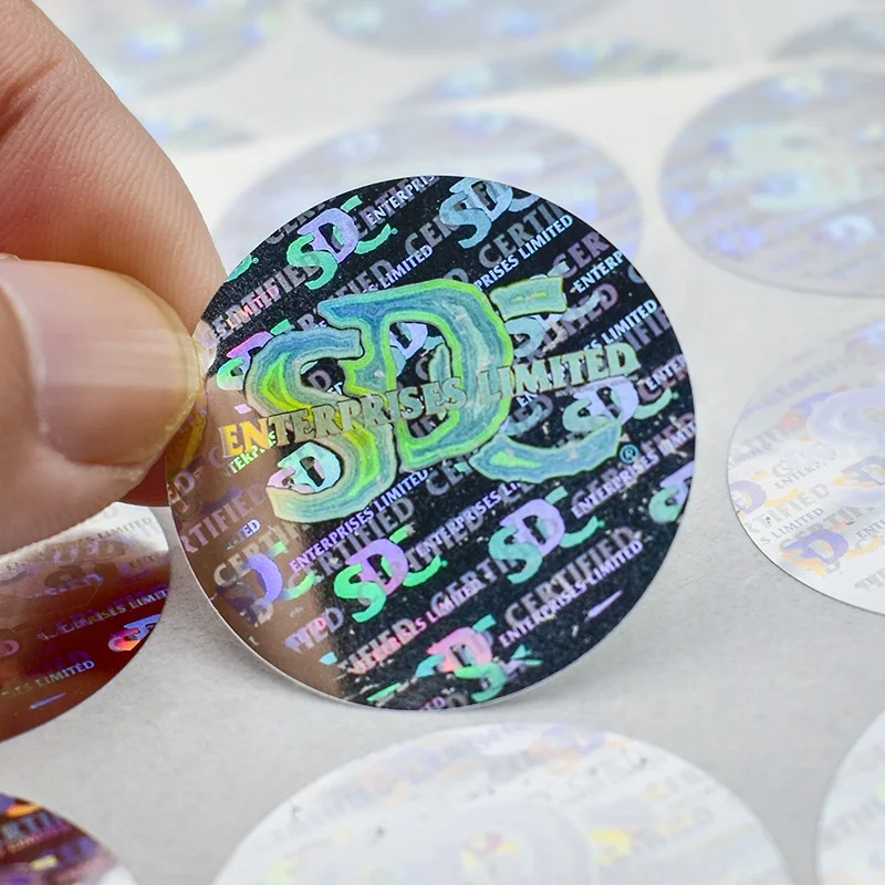 20 0 pieces.Custom.Anti-counterfeiting Void Sticker WarrantyTamper Proof 3D Holographic Label