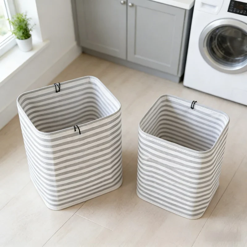 

Складная корзина для белья, 2 шт., 100 л, большая вместимость, водонепроницаемая, отдельно стоящая, с ручкой, легко переносить, для общежития, спальни, ванной комнаты