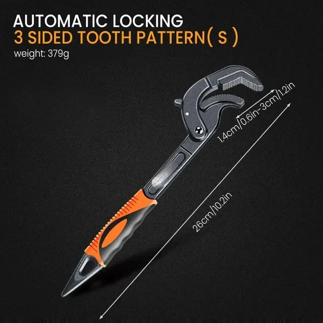 Pince à Tuyau à Ouverture Large et Réglable, Outil Multifonctionnel