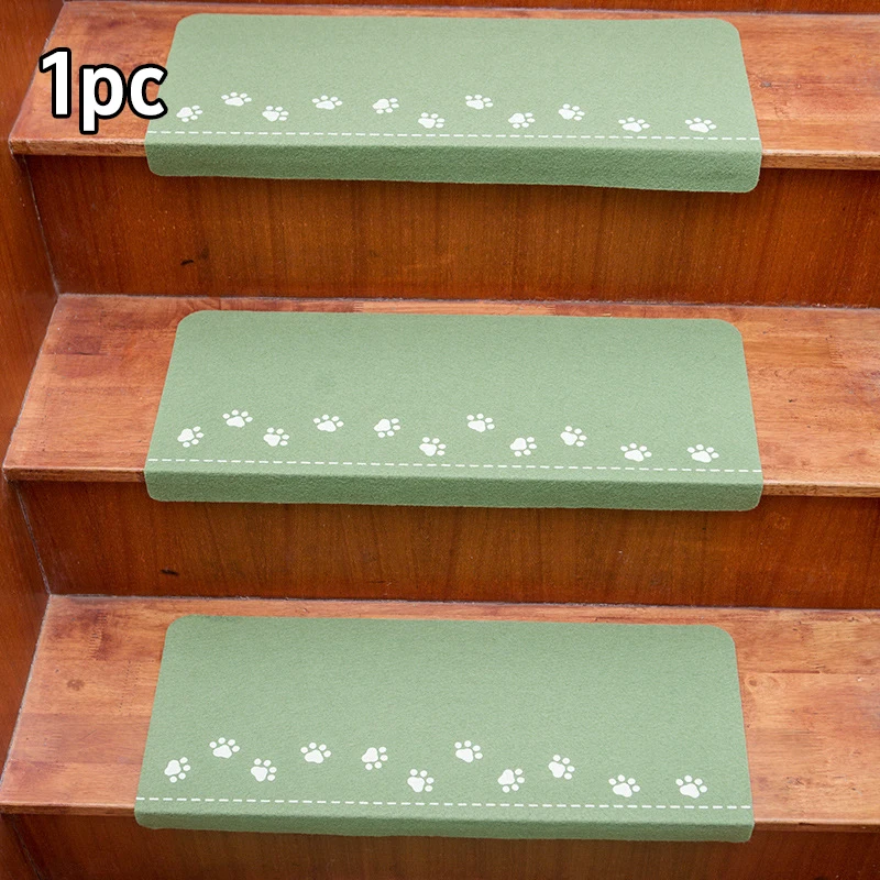 Self Adhesive Luminous Bear Claw Stair Mat Washable Safety Mute Step Anti-slip Dustproof Floor Mats Foot Mats Step Stickers