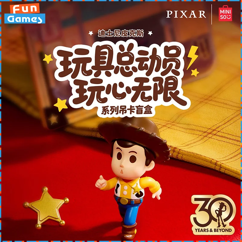 

2025 New Miniso Blind Box Pixar Toy Story Play Heart Unlimited Series Mystery Box Anime Figure Custom Ornament Birthday Gifts