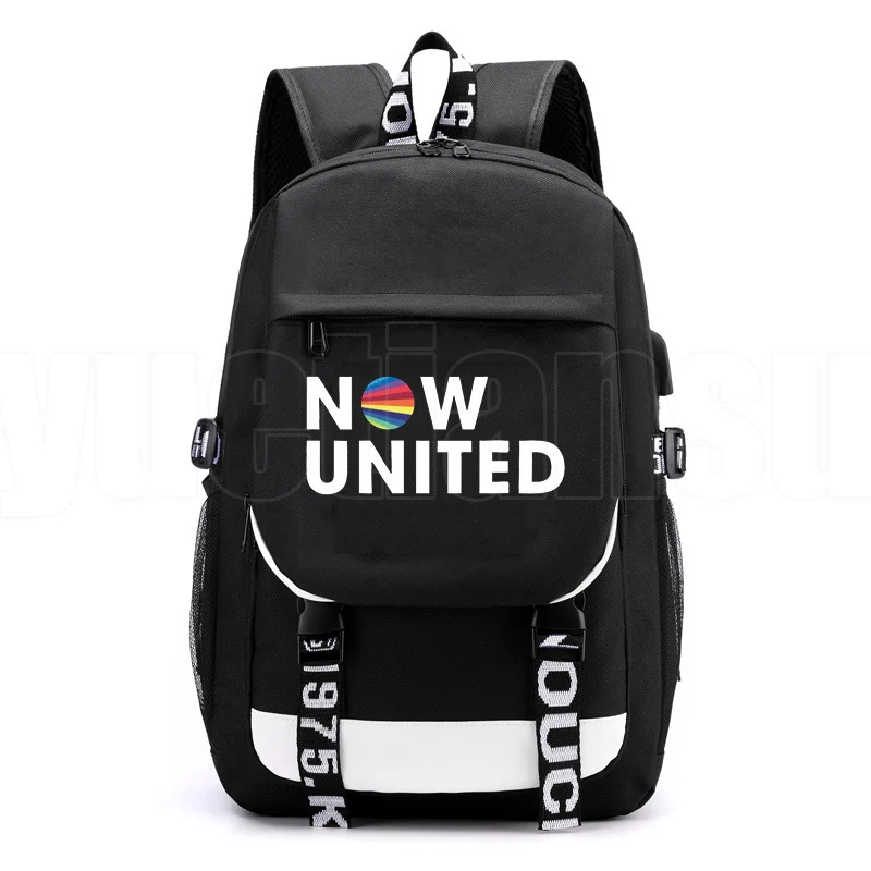 

Now United Usb Charing Backpack Mochila Women Laptop Bookbag Now United Lyrics School Bags Teenage Girls Waterproof Travel Bags