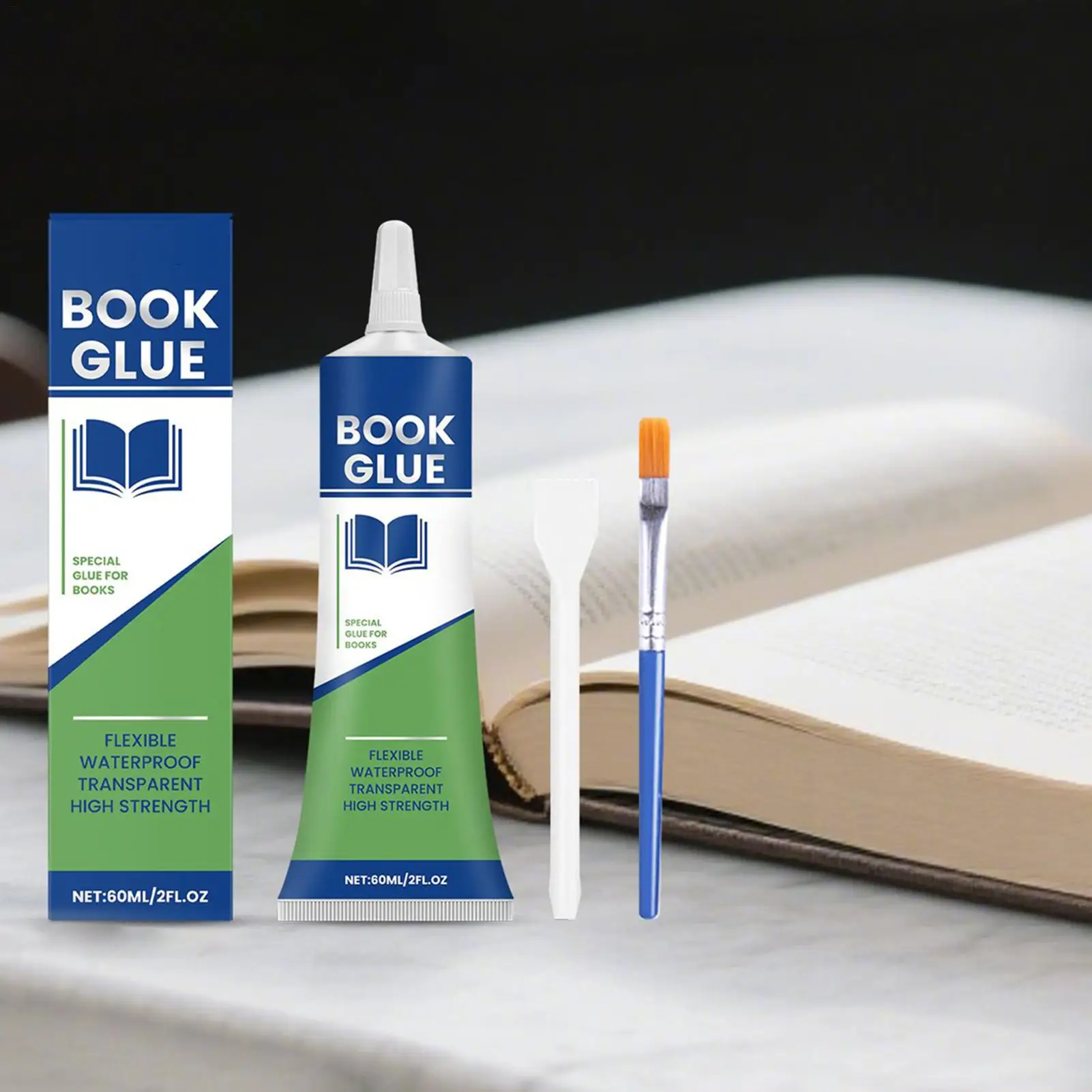 

60ML Book Repair Glue Transparent Adhesive DIY Paper Crafts 3D Book Student Stationery Binding Textbook Diary Crafts DIY