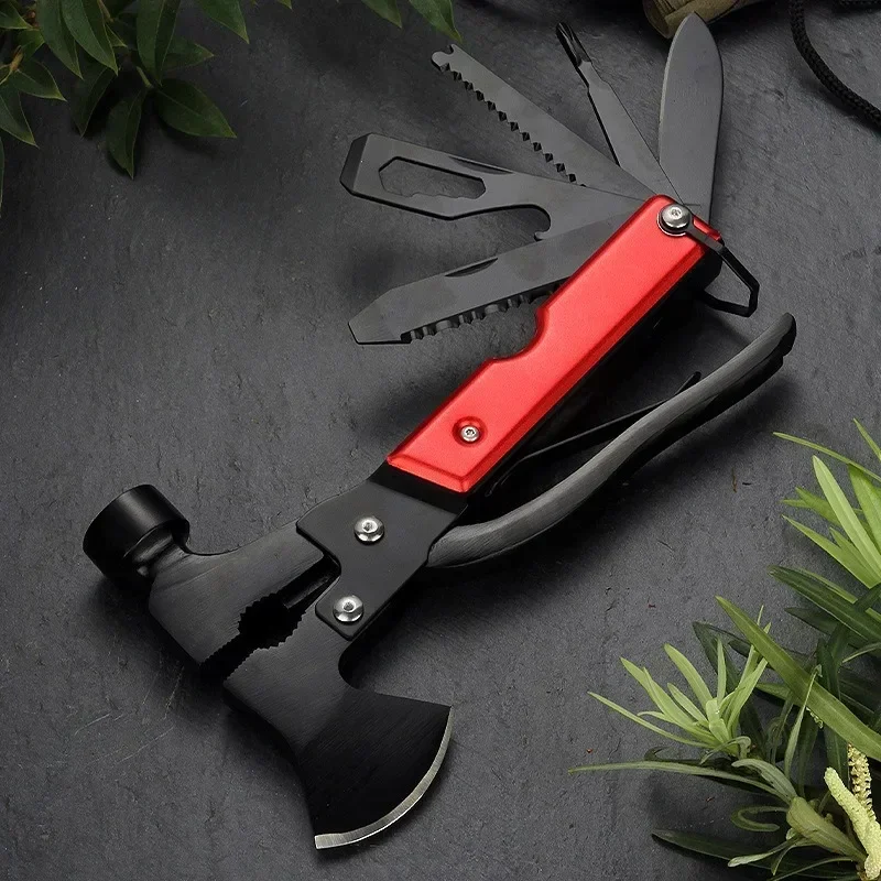 Multifunctional Axe Hammer Outdoor Portable Tool Repair Outdoor Camping Stainless Steel Screw Knife