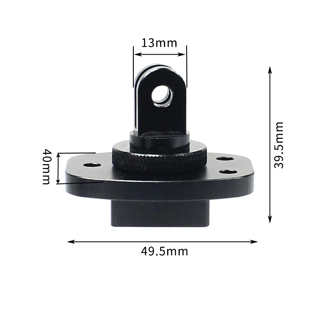 Aluminiumlegierung, Schnellverschluss, Stativhalterung, flache Oberfläche, Schnalle, Basisadapter, 1/4 Gewinde, für Gopro 13 12 Action-Kamera-Zubehör – Detail 13
