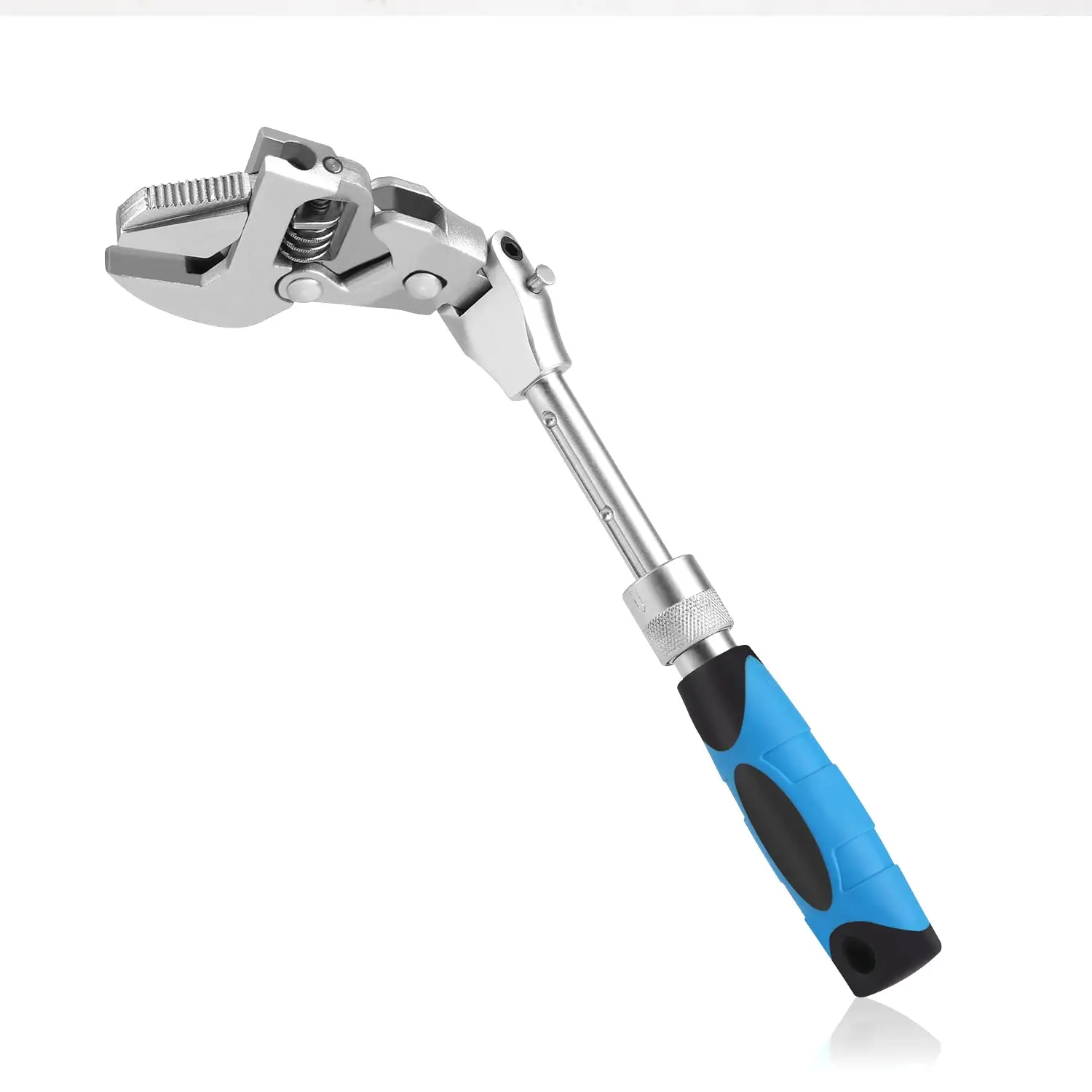 

Multifunction 5 In 1 Torque Wrench 10 Inch Adjustable Ratchet Wrench 180 Degree Folding Spanner Mini Spanners Home Repair Tools