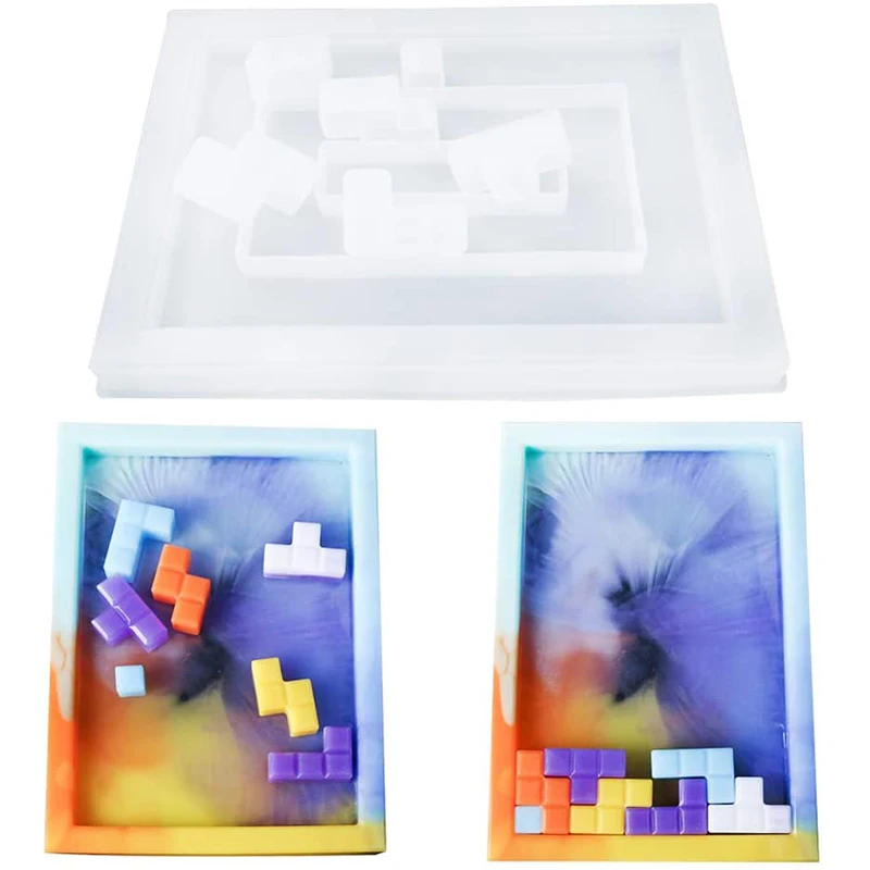 Handmade Resin Molds Silicone, Square Tray Storage Box Epoxy Resin Mold Silicone Mold For DIY Crafts