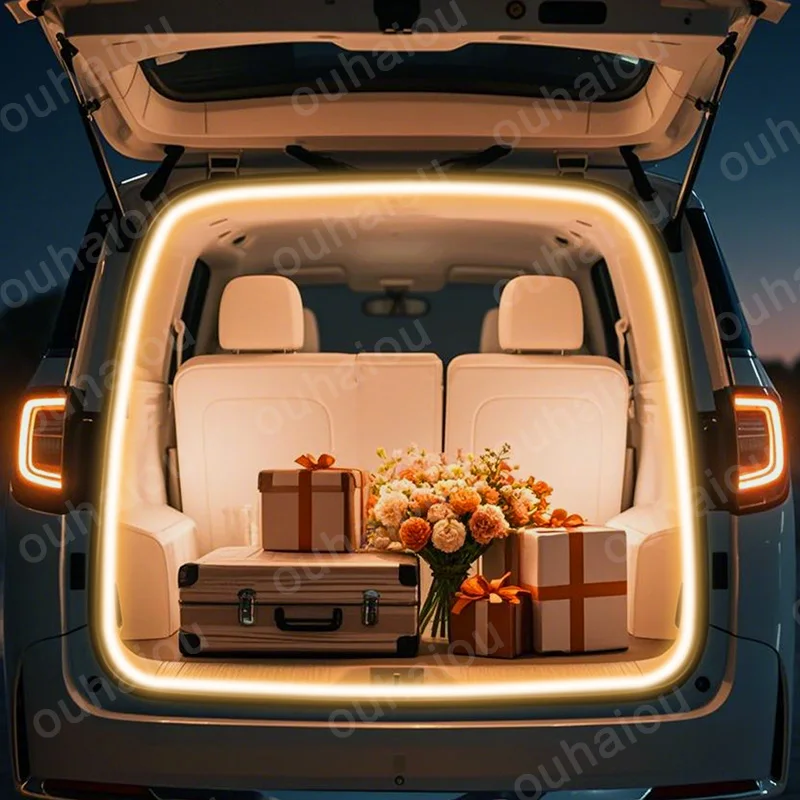 لVoyah حلم الجذع ضوء تعديل ضوء أضواء الغلاف الجوي الأبيض الدافئ الأبيض الخلفي الجذع LED ضوء بار #3