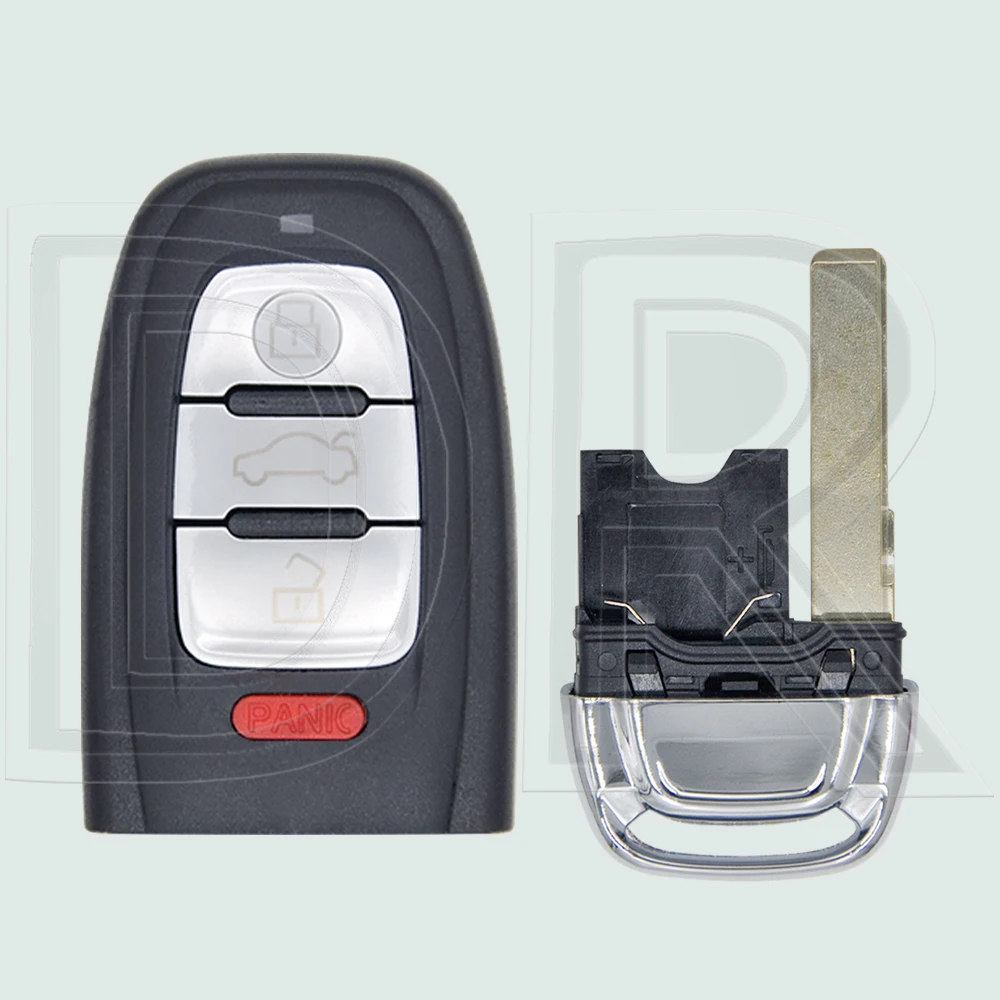 DR 3/4 Button Replacement Car Remote Key Shell Case For Audi A3 A4 A4L A5 A6 A7 A8 S5 S6 Q5 Q7 RS4