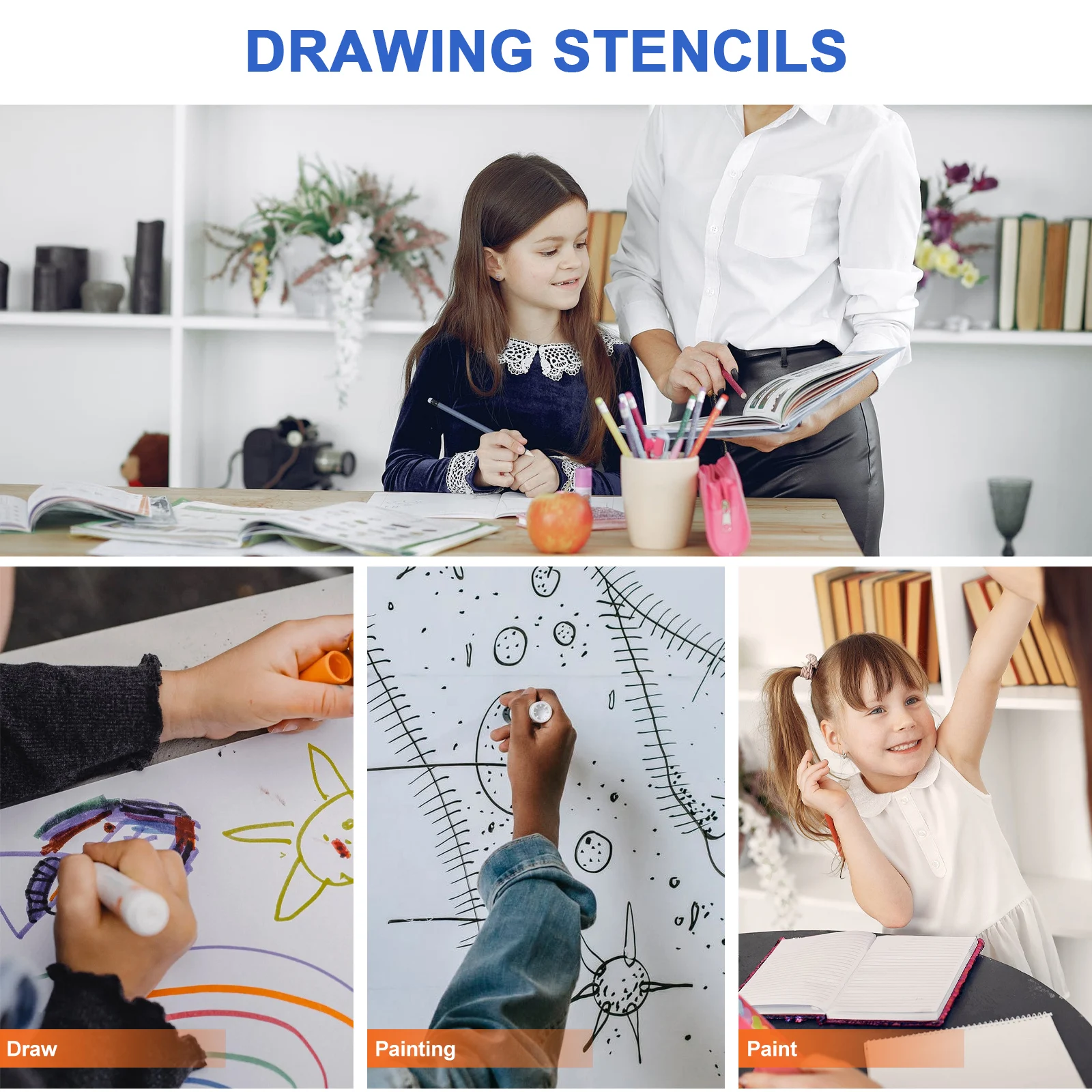 

20 Pcs Cartoon Drawing Template Animal Stencils Animals Molds Painting Prints The Pet