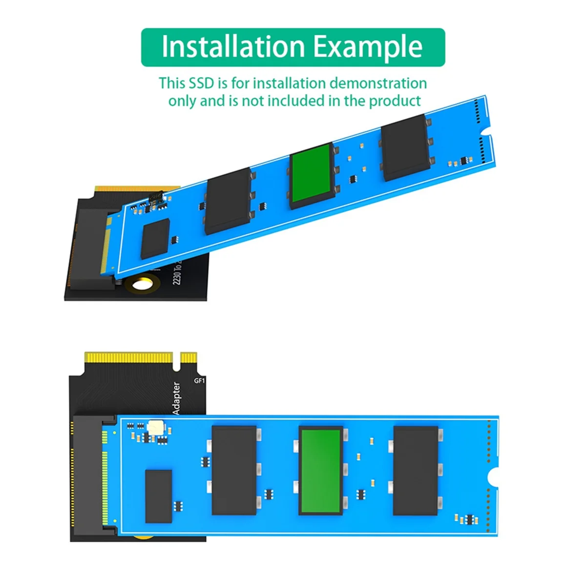 ABWH_For Rog Ally PCIe 4.0 M2 Riser Card M.2 NVME Converter Adapter Card